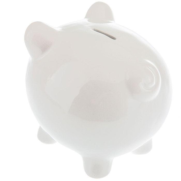 White Piggy Bank Hobby Lobby 540625